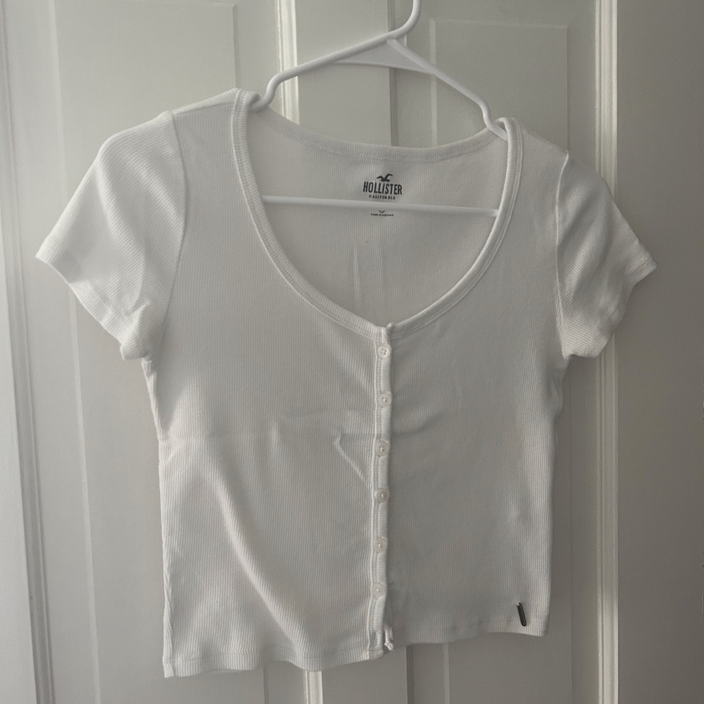 Hollister White Button Top (womens)
